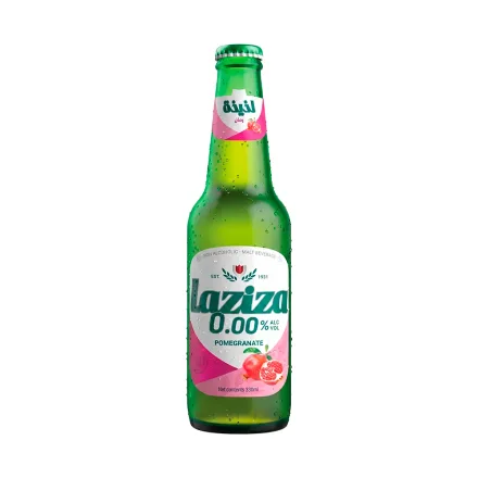 Cerveza Laziza Alcohol Sabor Granada 330ml