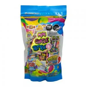 CHICLETES TATUAGEM LAS DELICIAS PACOTE 150PCS