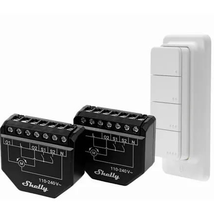 Shelly Shutter X2 Blu Rc Button 4 Pack