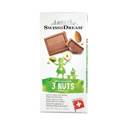 Chocolate Swiss Dream 3 Nuts 100g