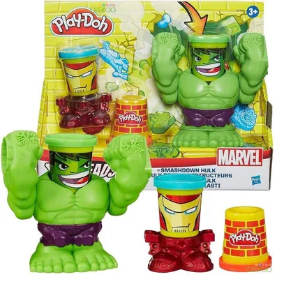 MASA DE MODELAR PLAY-DOH HULK APLASTA LA PASTA B0308