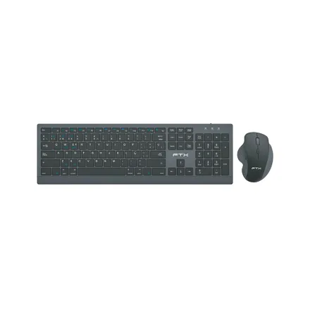 Teclado + Mouse FTX FTXKM500 USB Portugués - Black