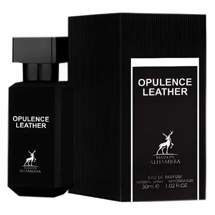 Perfume Maison Alhambra Opulence Leather Eau Parfum Masculino 30ml