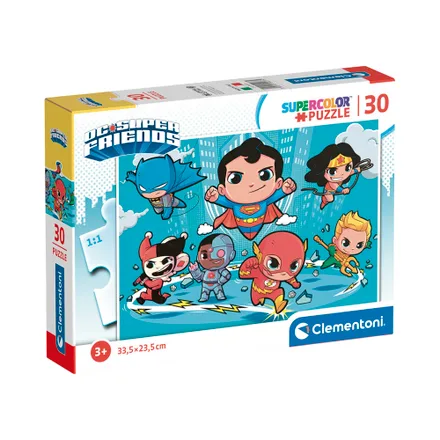 Rompecabezas Clementoni Super Color Puzzle Dc Friends 30 Piezas