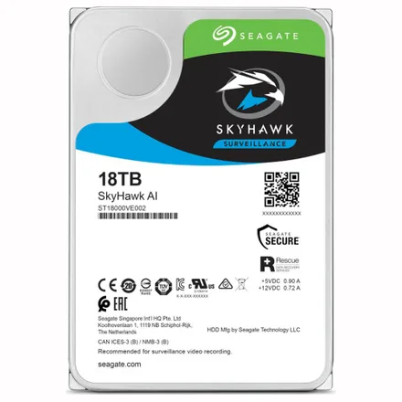Hard Disk Interno Sistema Vigilancia Nvr Seagate Skyhawk Ai Surveillance 7200 Rpm 18TB