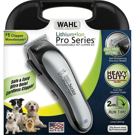 Wahl Profissional Pet Aparador Recarregável com Acessórios Cães e Gatos – 09766-016CH