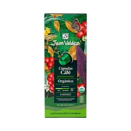 Cafe En Capsula Juan Valdez Organico 8 45 Gr