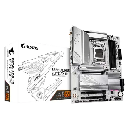 Placa Mae Gigabyte B650 Aorus Elite Ax Ddr 5 Socket AM5 Chipset Atx