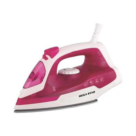 Plancha A Vapor Mega Star Pa602 1200 W 220 V Rosa