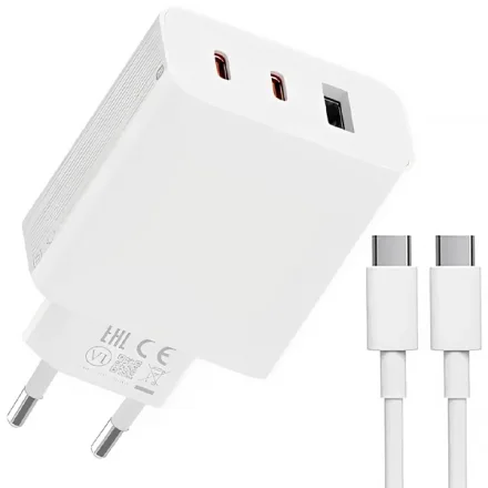 Carregador Gan Charger 2C1A 2 67 Watts Cabo
