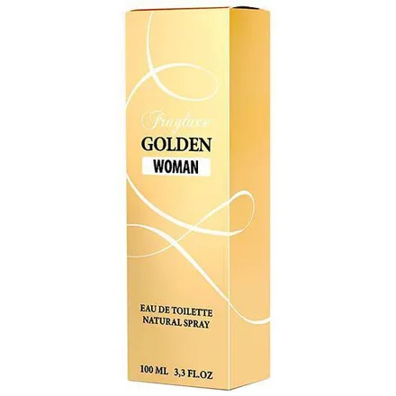 Perfume Fragluxe Golden Woman Eau Toilette Feminino 100ml