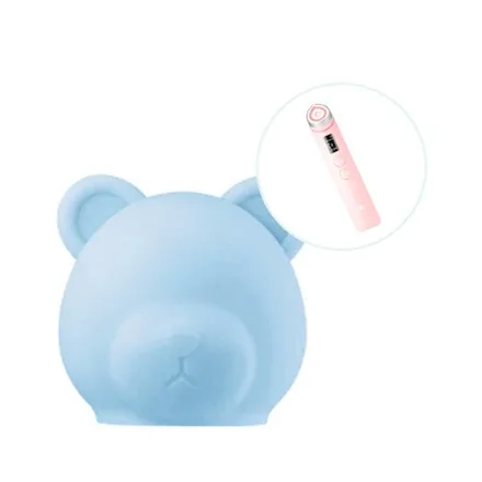 Capa Protetora de Cabeçote Medicube AGE-R Booster Pro Bear Head Sky Blue • Agatres