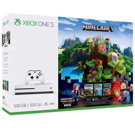 CONSOLE XBOX ONE S 500GB COM MINECRAFT