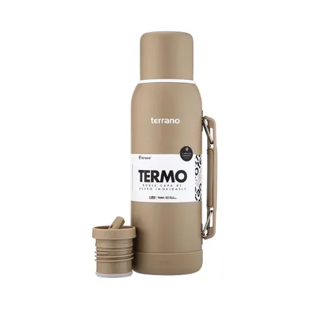 Termo Terrano Con Base Silicona Arena 1L