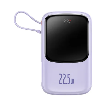Cargador Portátil Inalámbrico Baseus Qpow Pro Ppqd020105 10.000 Mah Púrpura