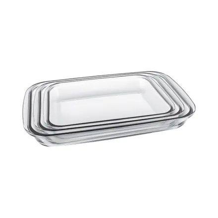 Set Asaderas Vidrio Marinex Gd 62 6 3 Piezas