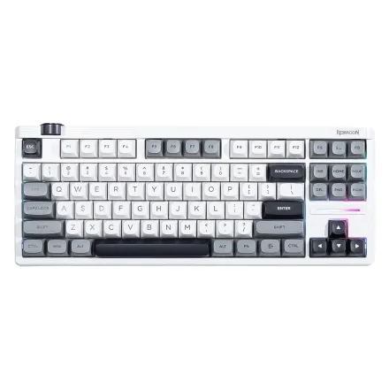 Teclado Gamer Redragon Otiim Pro K729WGB RGB Sem Fio - Branco