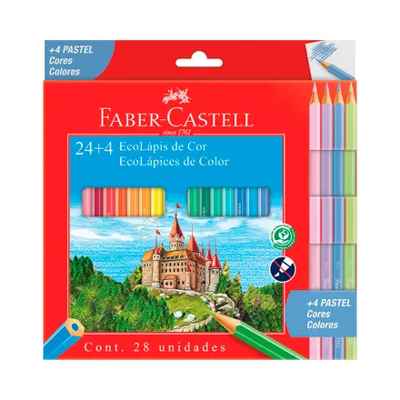 Ecolapices Color Faber Castell Plus 4 24