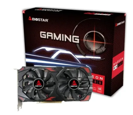 BIOSTAR PLACA DE VIDEO GAMING RADEON RX580 2048SP 8GB BLACK