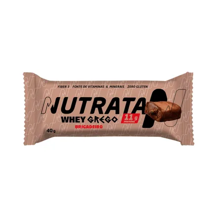 Barra Proteina Nutrata Whey Grego Brigadeiro 40 Gr