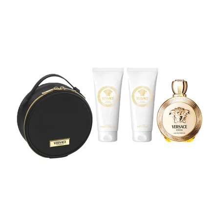 Versace Set Perfume Eros Pour Femme Eau Parfum Plus Gel Neceser 100ml