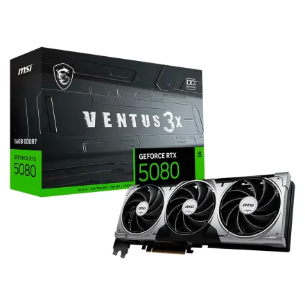 Placa Video Msi Ventus 3X Oc Geforce Rtx 5080 Gddr 7
