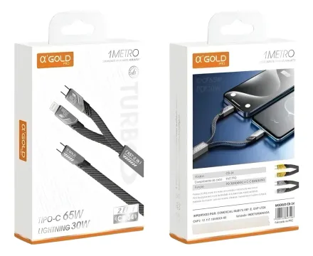 Cable Pro Cb 34 2EN1 Lightning 1M