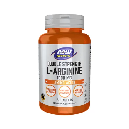Now Arginine Double Strength 1000 Mg 60 Tabletas