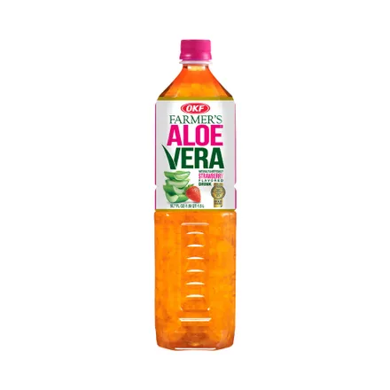 Jugo Okf Farmer's Aloe Vera Drink Strawberry 1.5 L