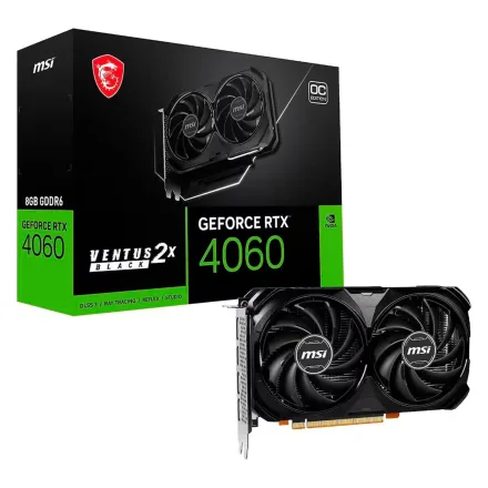 Placa Video Msi Ventus 2X Oc Geforce Rtx 4060 Gddr 6 912 V516