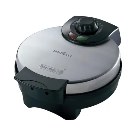 BRITANIA WAFLERA GOLDEN WAFFLE 850W NEGRO/INOX 110V/60HZ