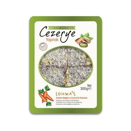 DULCE LOKMA’S CEZERYE YAPRAK CARROT & PISTACHIO 300GR