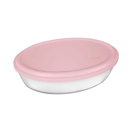 Asadera Oval Vidrio Marinex Con Tapa Gd 25 9 Surtido