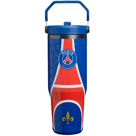 Garrafa Termico Stanley Iceflow Flip Straw Tumbler Paris Saint Germanin Azul 887ml