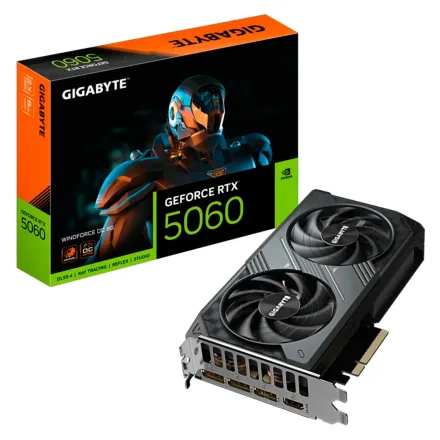 Placa Video Gigabyte Windforce Oc Geforce Rtx 5060 Gddr 7 Gv 8GD