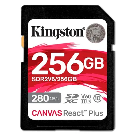 Cartao Sd Canvas React Plus 256GB