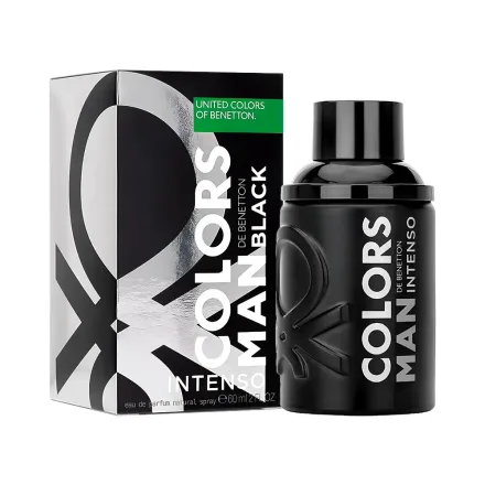 Perfume Masculino Benetton Colors Man Black Intenso Edp 60ml