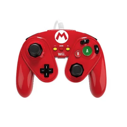 CONTROLE WIIU GAMECUBE MARIO VERMELHO