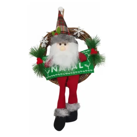 Adorno Navideno Guirnalda L8 260 Papa Noel
