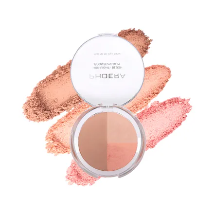 Paleta Phoera Satin Finish 3 IN1 001 Fair 12 Gr