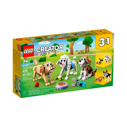 Juguete Construccion Lego Creator Adorable Dogs 3 En 1 475 Piezas