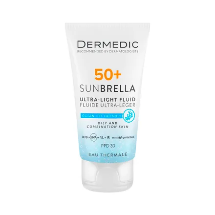 Protector Solar Dermedic Sunbrella Ultra Light Fluid Oily Combination Skin Spf 50 Plus 50ml