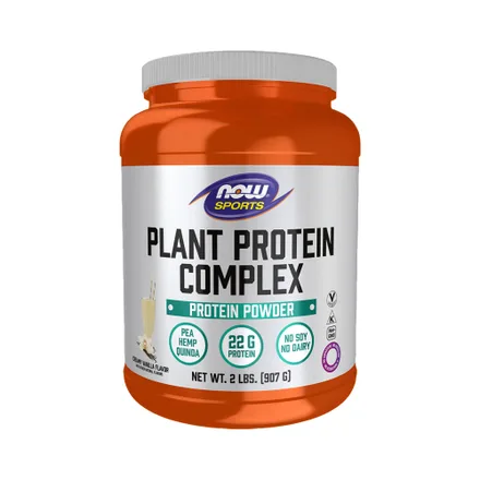Suplemento Now Plant Protein Complex Creamy Vanilla 907 Gr