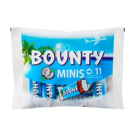 Chocolate Bounty Minis Paquete Viaje 333g