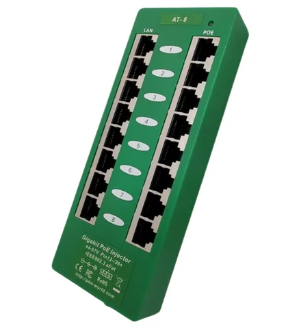 Poe Injector 8 Portas Zq Activo At Gat
