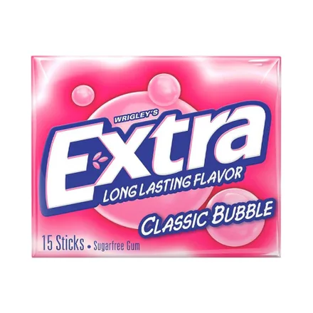 Chicle Wrigley Extra Classic Bubble 15