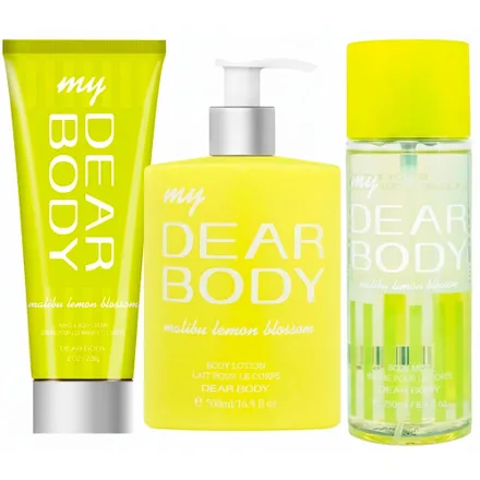 Kit Banheira Dear Body Malibu Lemon Blossom MI+CRE+LOT