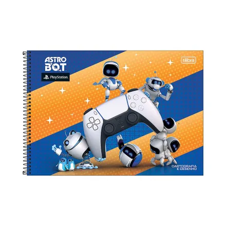 Cuaderno Dibujo Tilibra Playstation Astro Bot 80 Hojas Surtido 1 Pieza