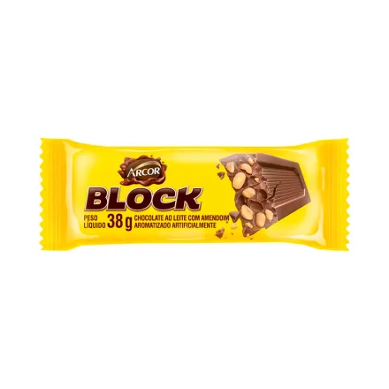Chocolate Arcor Cofler Bolck Con Mani 38g