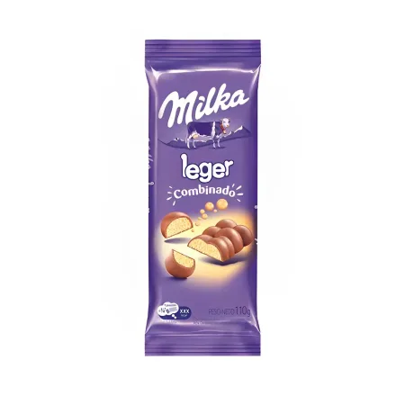 Chocolate Leger Combinado 110gr Milka
